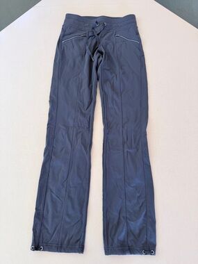 Athleta Dark Grey Active Zip-Pocket Track Pants